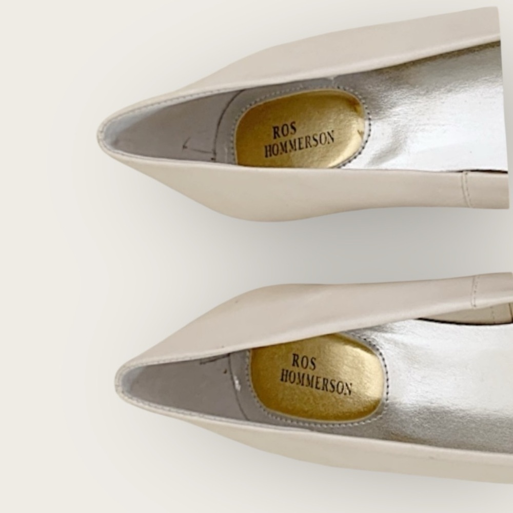 ROSS HOMMERSON Pearl Bow Low Heel Pumps – Size 9N - Picture 2 of 4